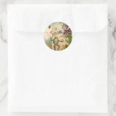 STICKER ROND VINTAGE HAPPY EASTER FROG (Sac)