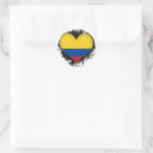 Sticker Rond Vintage I Love Colombie (Sac)