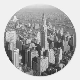Sticker Rond Vintage New York