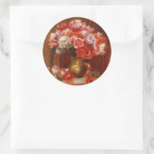 Sticker Rond Vintage Pierre-Auguste Renoir Anemones (Sac)
