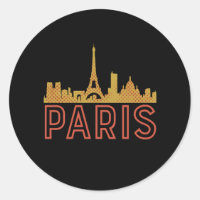 Vintage Retro Paris City France