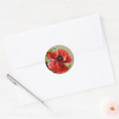 Sticker Rond Vintage rouge (Enveloppe)