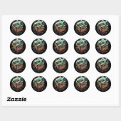 Sticker Rond Vinyl Crate (Feuille)