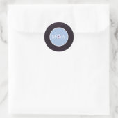 Sticker Rond Vinyl Record mariage personnalisé (Sac)
