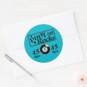 Sticker Rond Vinyl Roches fixes 45 tr/min (Enveloppe)
