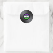 Sticker Rond Vinyl Rocks LP (Sac)