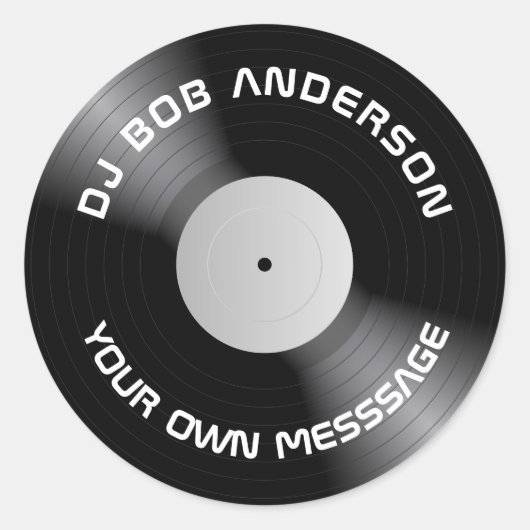 Sticker Rond Vinyle (Devant)