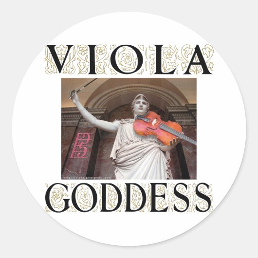 Sticker Rond Viola goddess (Devant)