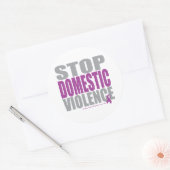 Sticker Rond Violence domestique (Enveloppe)