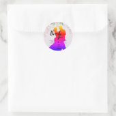 Sticker Rond Violet (Sac)