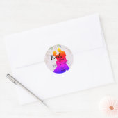 Sticker Rond Violet (Enveloppe)