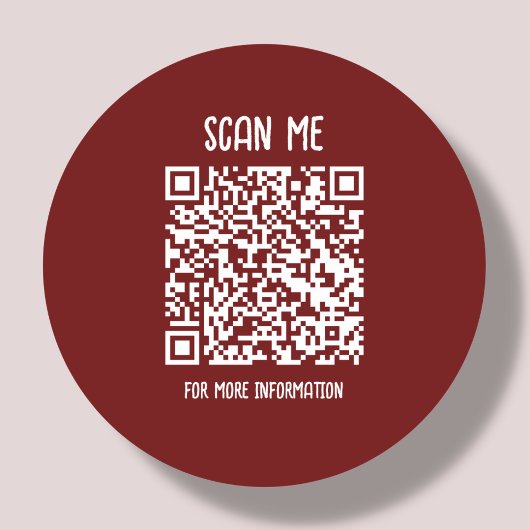 Sticker Rond Violet | Analyse de code QR professionnel