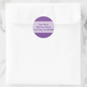 Sticker Rond violet foncé (Sac)