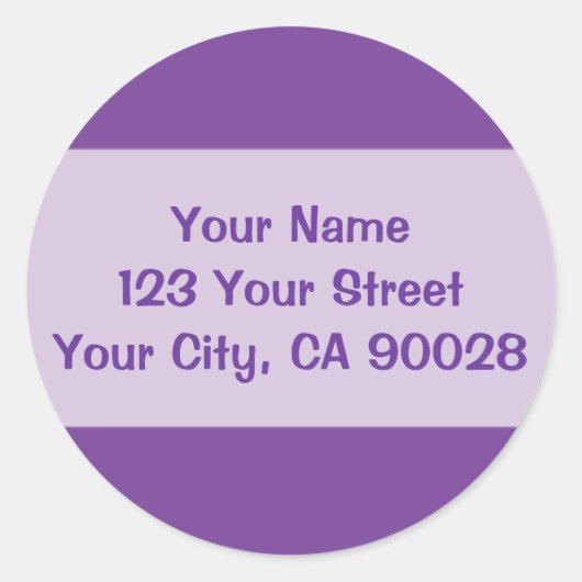 Sticker Rond violet foncé (Devant)