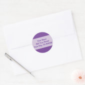 Sticker Rond violet foncé (Enveloppe)