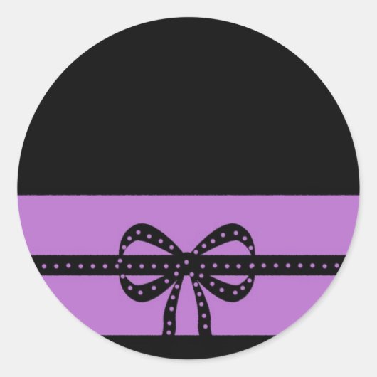 Sticker Rond violet gras (Devant)