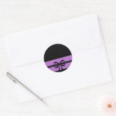 Sticker Rond violet gras (Enveloppe)