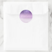 Sticker Rond Violet Lilac Pastel Purple ombre (Sac)