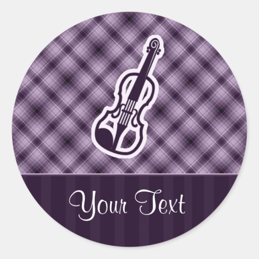 Sticker Rond Violet violet (Devant)