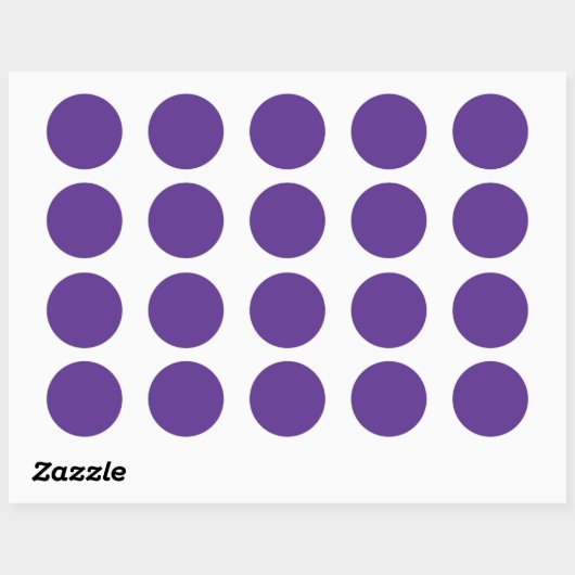 Sticker Rond Violet violet violet violet riche (Feuille)