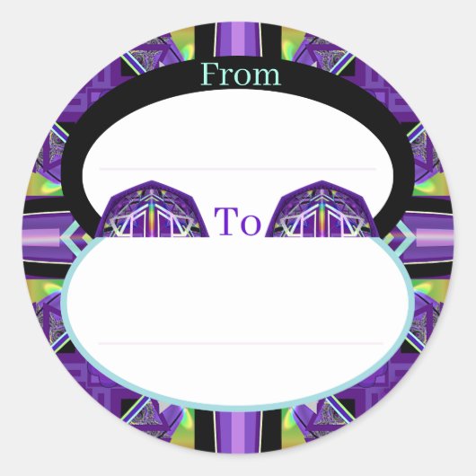 Sticker Rond Violet W3 (Devant)