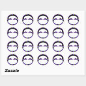 Sticker Rond Violet W3 (Feuille)