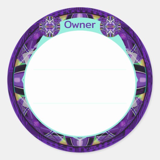 Sticker Rond Violet W3 (Devant)