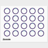 Sticker Rond Violet W3 (Feuille)