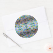 Sticker Rond Violets Et Lampes (Enveloppe)