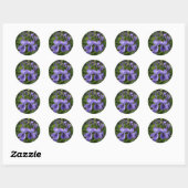 Sticker Rond violettes (Feuille)