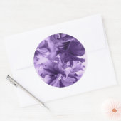 Sticker Rond Violettes monochromes (Enveloppe)