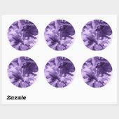 Sticker Rond Violettes monochromes (Feuille)
