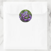 Sticker Rond Violettes violettes (Sac)