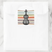 Sticker Rond violin retro (Sac)