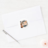 Sticker Rond violinist world (Enveloppe)