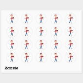 Sticker Rond Violon (Feuille)