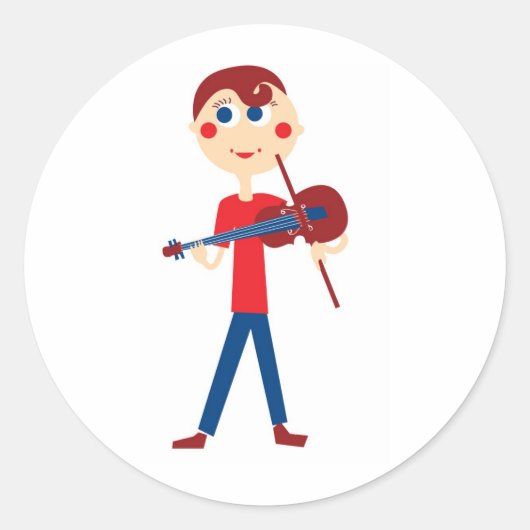 Sticker Rond Violon (Devant)