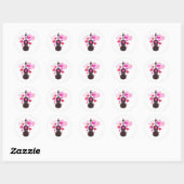 Sticker Rond violon (Feuille)