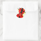 Sticker Rond Violon (Sac)