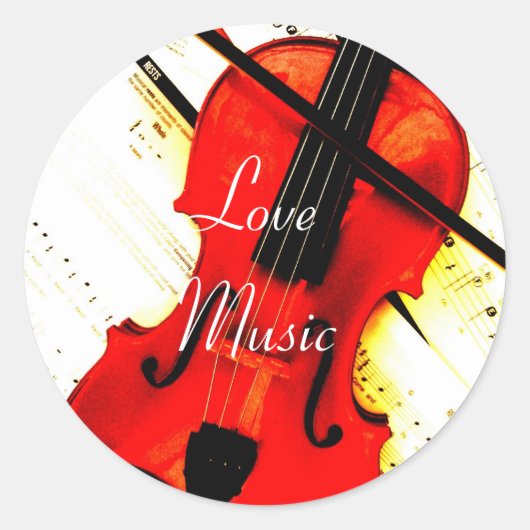 Sticker Rond Violon (Devant)
