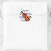 Sticker Rond Violon Lover_ (Sac)