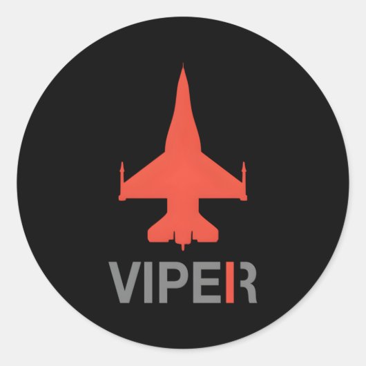 Sticker Rond Viper F-16 (Devant)