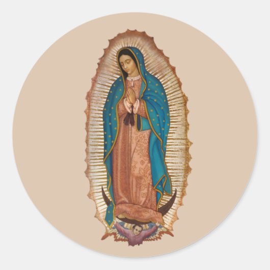 Sticker Rond Virgen de Guadalupe (Devant)