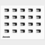 Sticker Rond Virginia Woolf Diner/Love Well Love Citations Cade (Feuille)