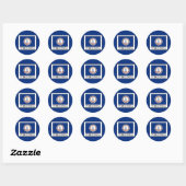 Sticker Rond Virginie (Feuille)