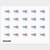 Sticker Rond Virginie (Feuille)
