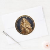 Sticker Rond Virgo Zodiac Maiden (Enveloppe)