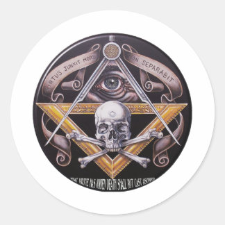 Sticker Rond Virtue maçonnique