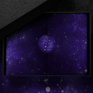 Sticker Rond Virus pourpre zodiaque Horoscope d'astrologie co