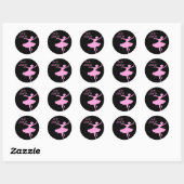 Sticker Rond Vis à DANSE ! (Feuille)